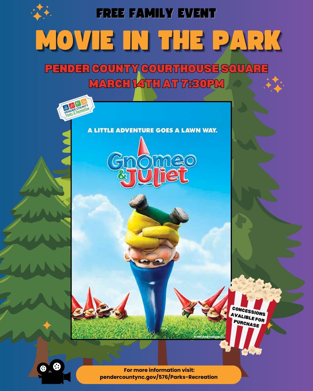 Gnomeo and Juliet Movie under the Stars