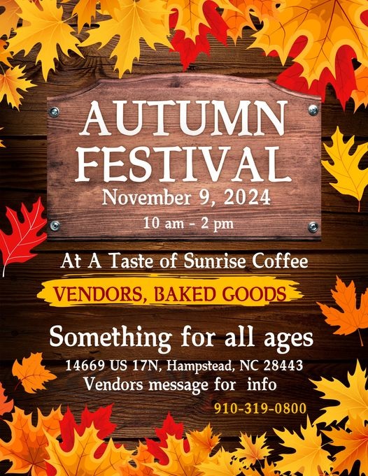 Autumn Festival At A Taste of Sunrise Coffee