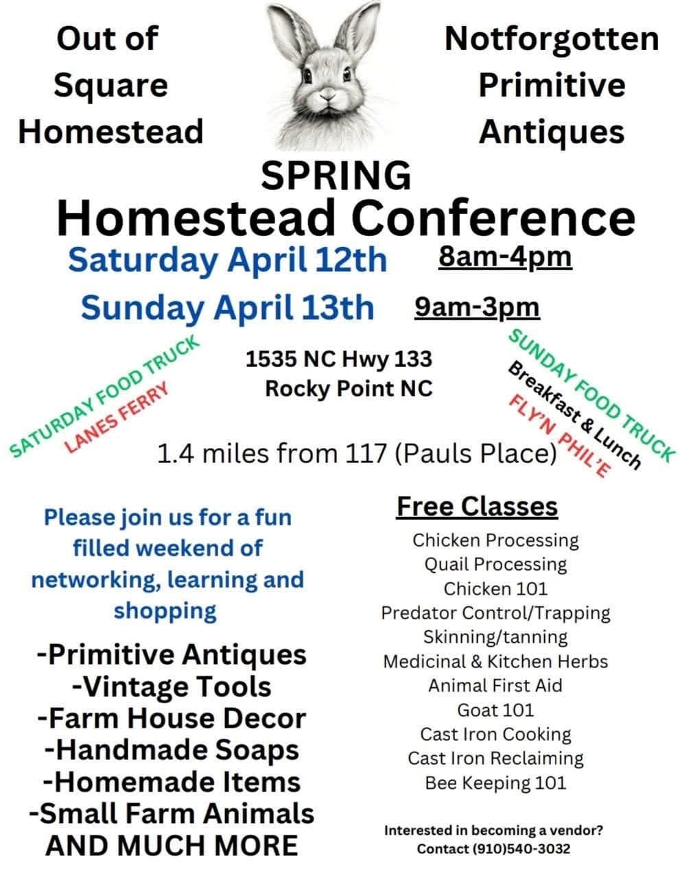 Spring Homestead Conference