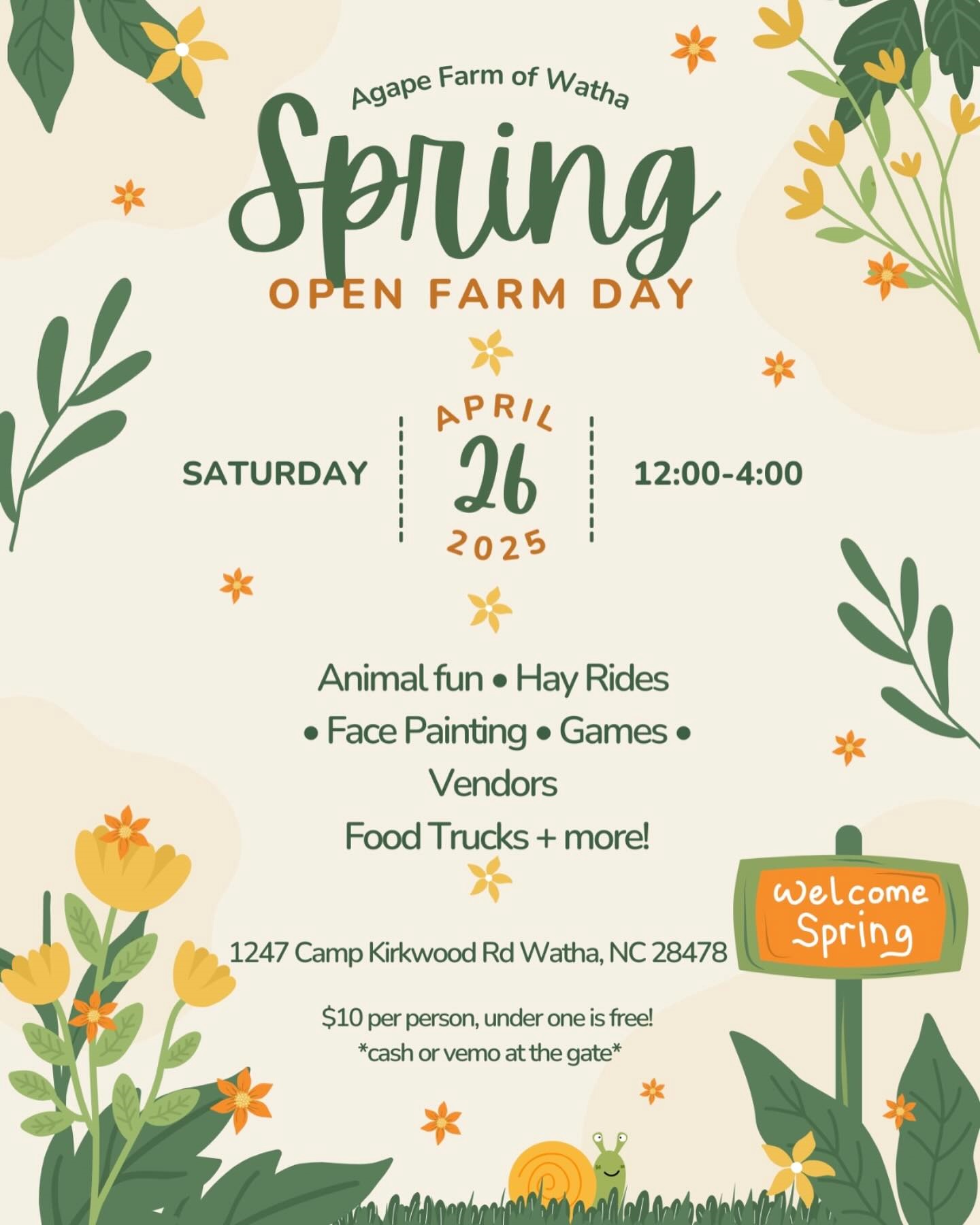 Spring Open Farm Day