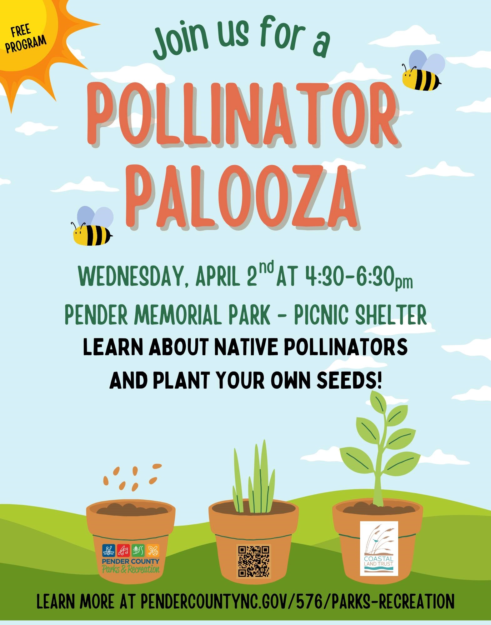 Pollinator Palooza at Pender Memorial Park